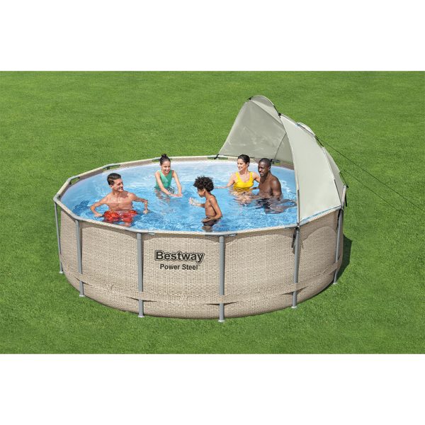 BESTWAY SONNENSCHUTZDACH FÜR POOLS 305 - 549 CM – Bild 2