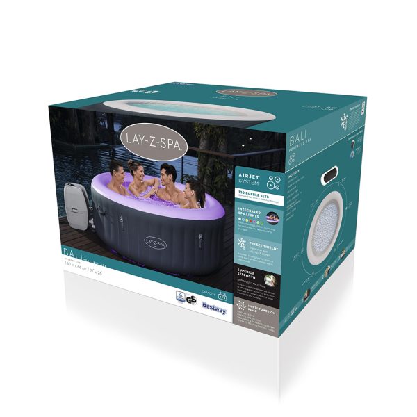 LAY-Z-SPA BALI AIRJET WHIRLPOOL MIT LED-BELEUCHTUNG FÜR BIS ZU 4 PERSONEN – Bild 5