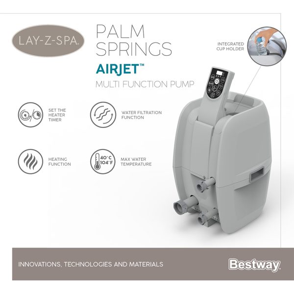 LAY-Z-SPA PALM SPRINGS AIRJET WHIRLPOOLFÜR BIS ZU 6 PERSONEN – Bild 18