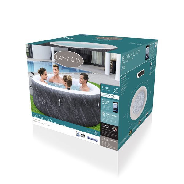 LAY-Z-SPA WLAN-WHIRLPOOL BORACAY AIRJETÜR BIS ZU 4 PERSONEN – Bild 4