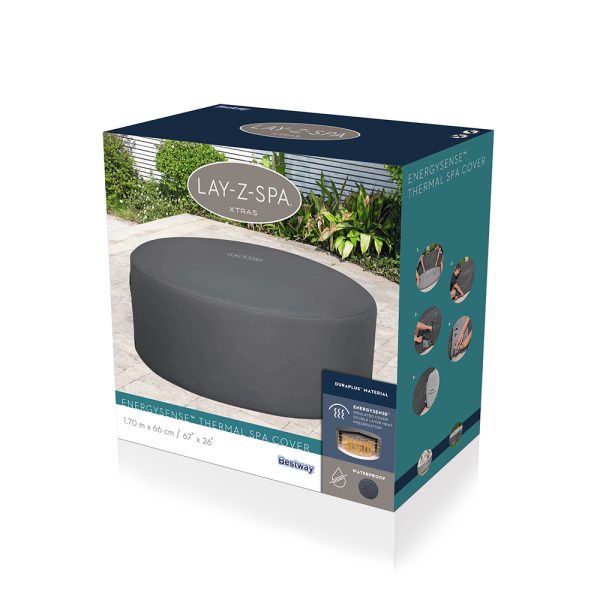 BESTWAY LAY-Z-SPA ENERGYSENSE THERMO-KOMPLETTABDECKUNG 170 X 66 CM RUND – Bild 3
