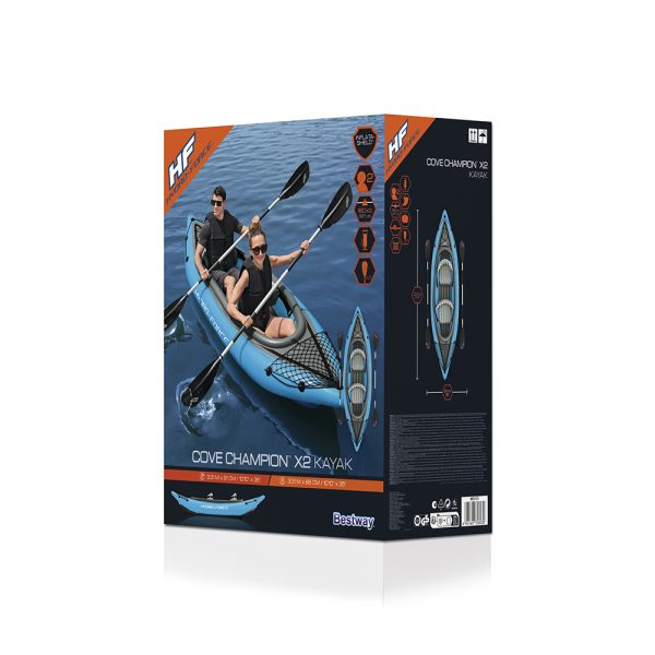 BESTWAY HYDRO-FORCE KAJAK-SET COVE CHAMPION X2 331 CM – Bild 4