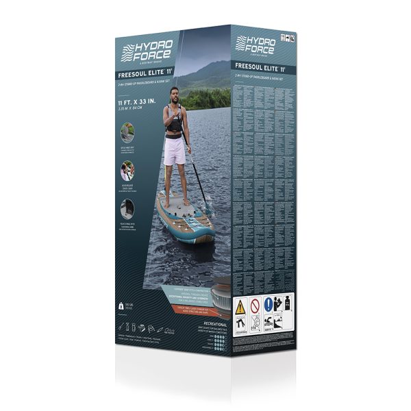HYDRO FORCE SUP ALLROUND BOARD-SET FREESOUL ELITE MIT SITZ 335 CM – Bild 4