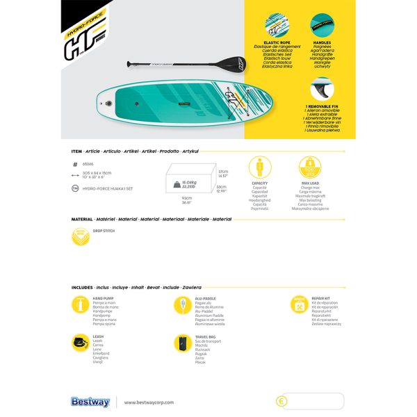 HYDRO-FORCE SUP BOARD-SET HUAKA'I 305 CM – Bild 10