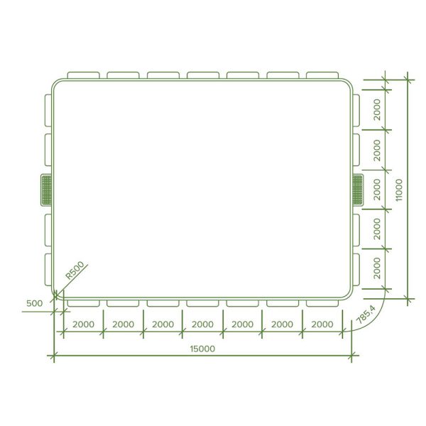 FUSSBALL SPIELFELD BANDEN 15 X 11M – Bild 5