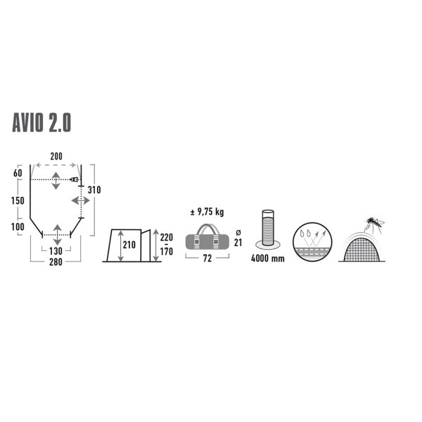 HIGH PEAK BUS-ZELT AVIO 2.0 – Bild 6
