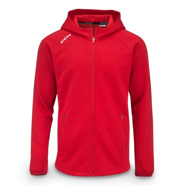 CCM PREMIUM TECH FLEECE FULL ZIP HOODSENIOR | Sportsness.ch